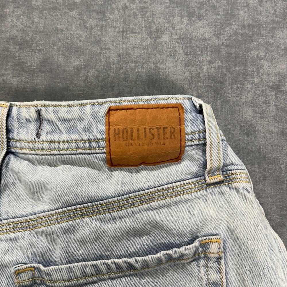 Hollister Ultra High Rise Dad Jean Carpenter light wash denim streetwear wms 27 - Picture 5 of 8